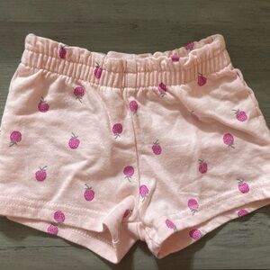 Carter's Pink Baby Shorts with Berry Design